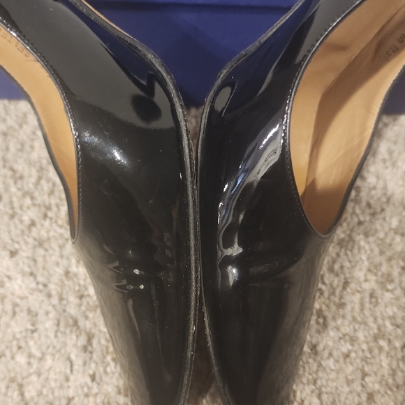 Bally Women's Shiny Black Heels - Picture 7 of 10